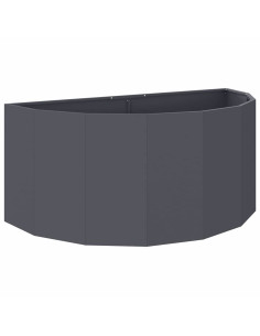 Fioriera Antracite 120 x 60 x 50 cm Acciaio 2