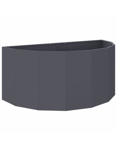 Fioriera Antracite 120 x 60 x 50 cm Acciaio