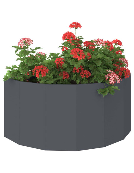 Fioriera Antracite 120 x 60 x 50 cm Acciaio