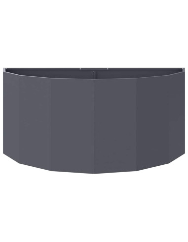 Fioriera Antracite 120 x 60 x 50 cm Acciaio