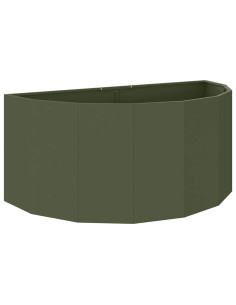 Fioriera Verde oliva 120 x 60 x 50 cm Acciaio 2