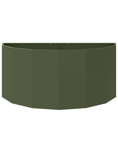 Fioriera Verde oliva 120 x 60 x 50 cm Acciaio