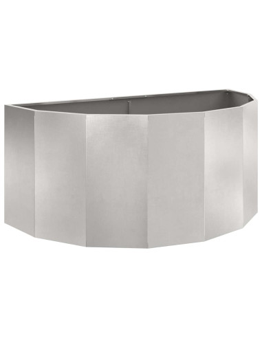 Fioriera Argento 120 x 60 x 50 cm Acciaio inossidabile