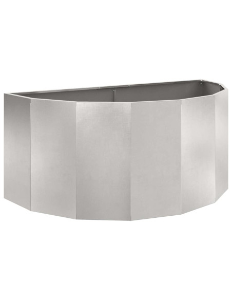 Fioriera Argento 120 x 60 x 50 cm Acciaio inossidabile