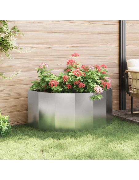 Fioriera Argento 120 x 60 x 50 cm Acciaio inossidabile