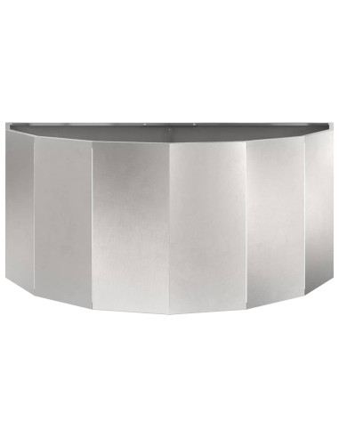 Fioriera Argento 120 x 60 x 50 cm Acciaio inossidabile