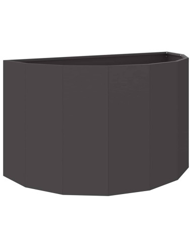 Fioriera Nero 90 x 45 x 50 cm Acciaio