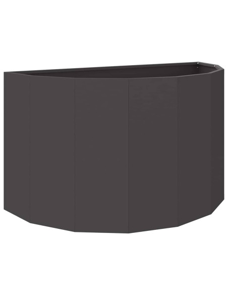 Fioriera Nero 90 x 45 x 50 cm Acciaio