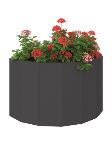 Fioriera Nero 90 x 45 x 50 cm Acciaio