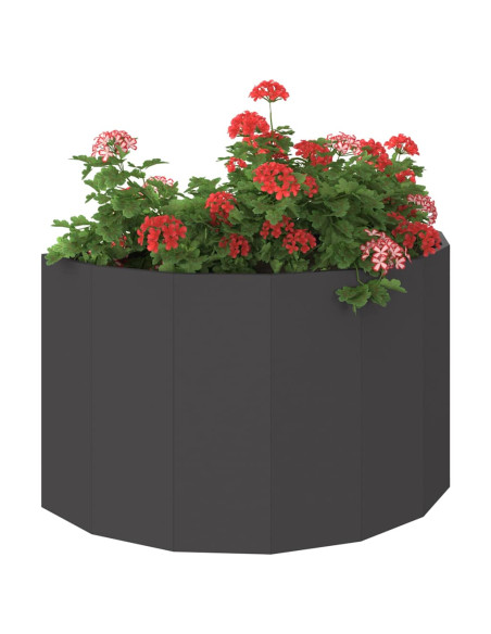 Fioriera Nero 90 x 45 x 50 cm Acciaio