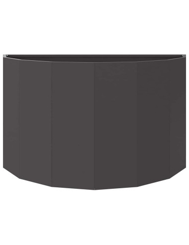 Fioriera Nero 90 x 45 x 50 cm Acciaio