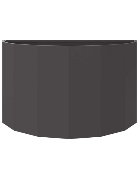 Fioriera Nero 90 x 45 x 50 cm Acciaio