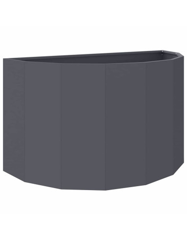 Fioriera Antracite 90 x 45 x 50 cm Acciaio