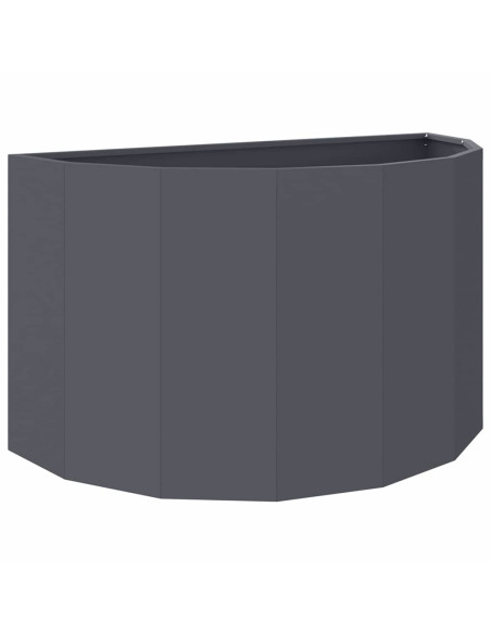Fioriera Antracite 90 x 45 x 50 cm Acciaio