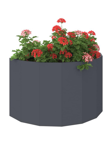 Fioriera Antracite 90 x 45 x 50 cm Acciaio