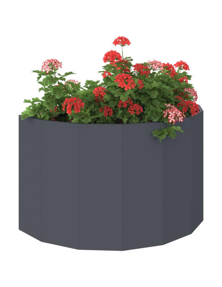 Fioriera Antracite 90 x 45 x 50 cm Acciaio