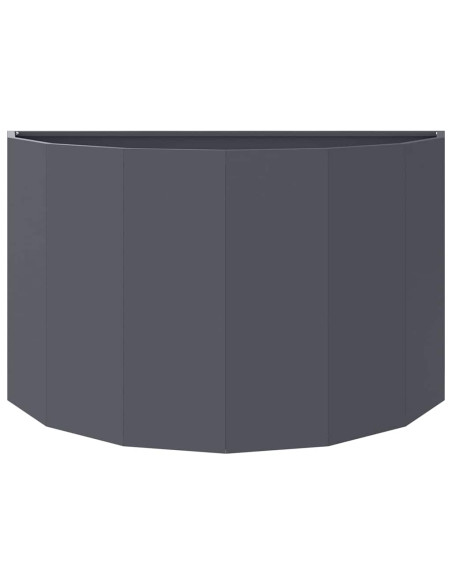 Fioriera Antracite 90 x 45 x 50 cm Acciaio