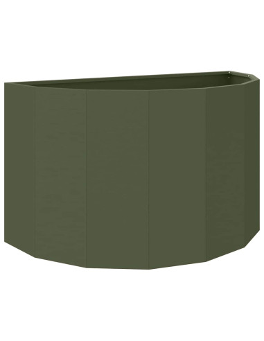 Fioriera Verde oliva 90 x 45 x 50 cm Acciaio