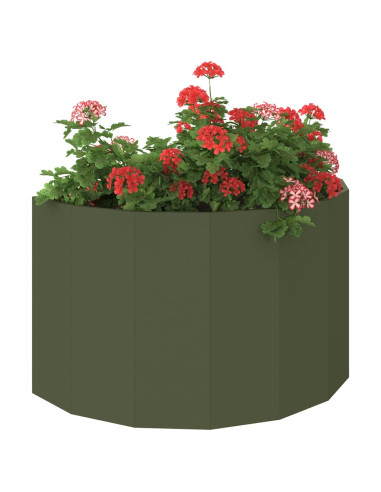 Fioriera Verde oliva 90 x 45 x 50 cm Acciaio