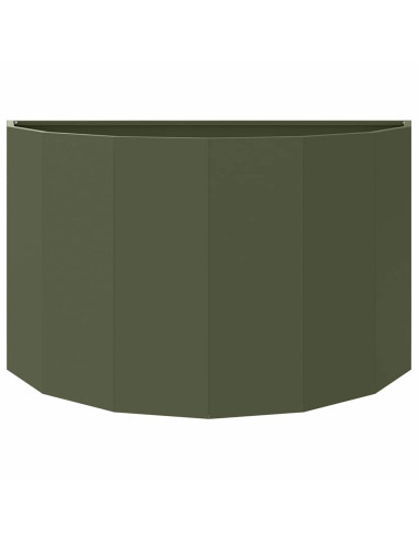 Fioriera Verde oliva 90 x 45 x 50 cm Acciaio