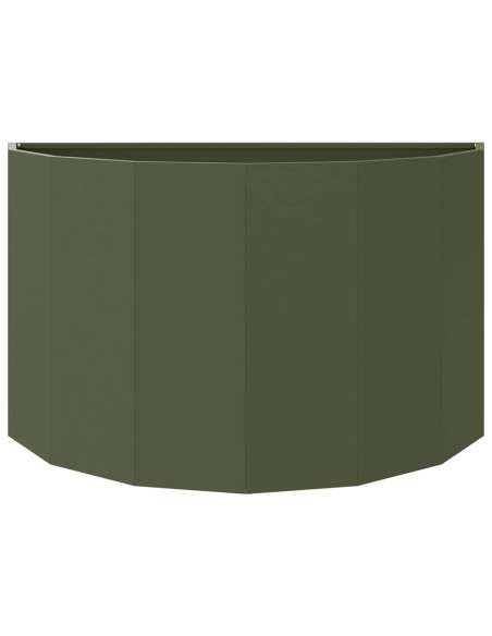 Fioriera Verde oliva 90 x 45 x 50 cm Acciaio