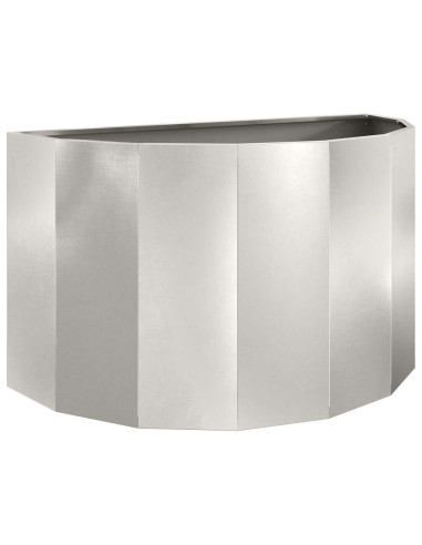 Fioriera Argento 90 x 45 x 50 cm Acciaio inossidabile