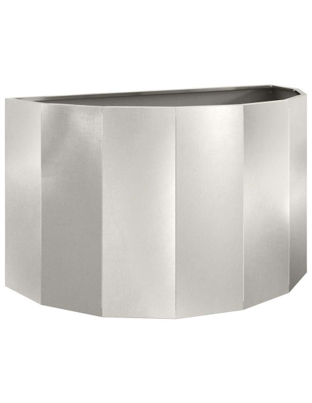 Fioriera Argento 90 x 45 x 50 cm Acciaio inossidabile
