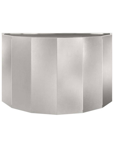 Fioriera Argento 90 x 45 x 50 cm Acciaio inossidabile