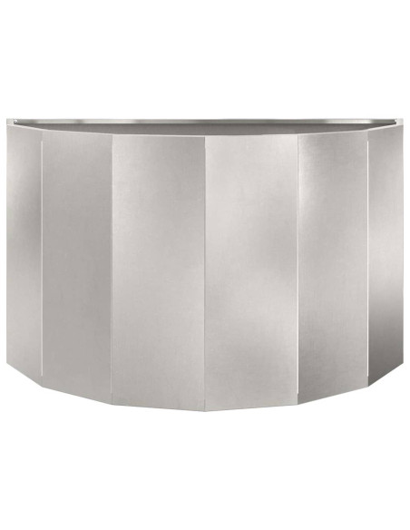 Fioriera Argento 90 x 45 x 50 cm Acciaio inossidabile