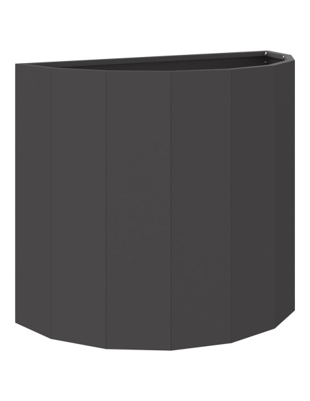 Fioriera Nero 60 x 30 x 50 cm Acciaio