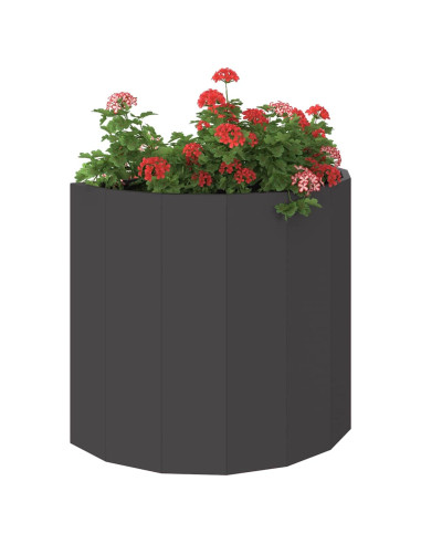 Fioriera Nero 60 x 30 x 50 cm Acciaio