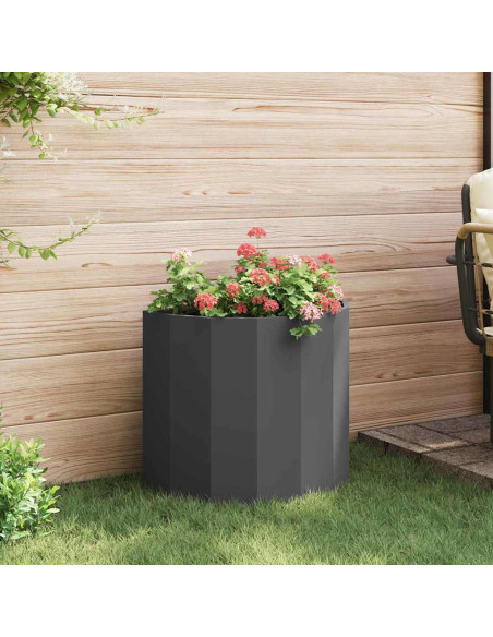 Fioriera Nero 60 x 30 x 50 cm Acciaio