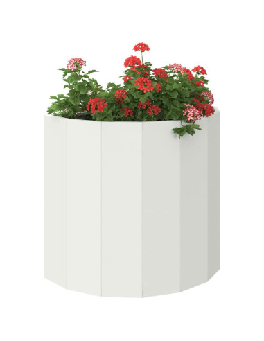 Fioriera Bianco 60 x 30 x 50 cm Acciaio