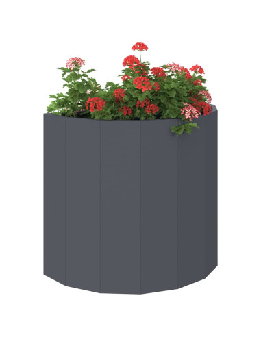 Fioriera Antracite 60 x 30 x 50 cm Acciaio