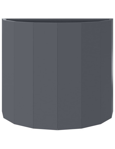 Fioriera Antracite 60 x 30 x 50 cm Acciaio