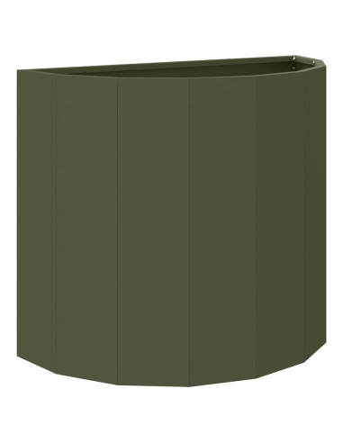Fioriera Verde oliva 60 x 30 x 50 cm Acciaio