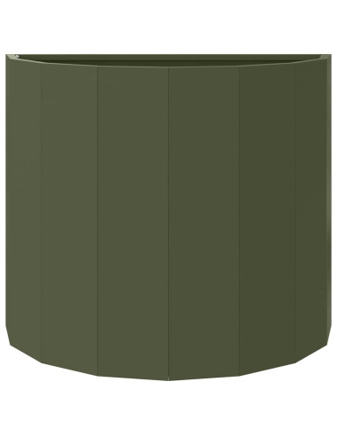 Fioriera Verde oliva 60 x 30 x 50 cm Acciaio