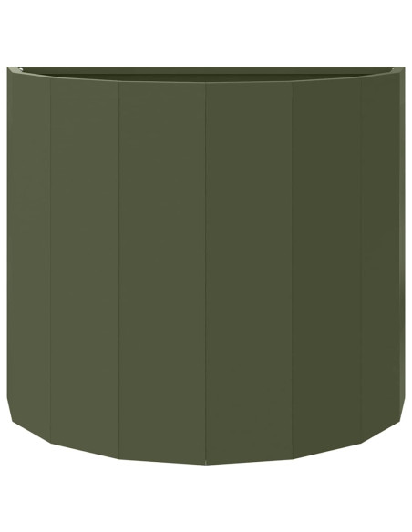 Fioriera Verde oliva 60 x 30 x 50 cm Acciaio