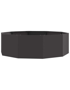 Fioriera Nero 120 x 120 x 35 cm Acciaio 2