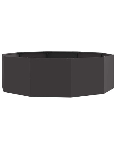 Fioriera Nero 120 x 120 x 35 cm Acciaio