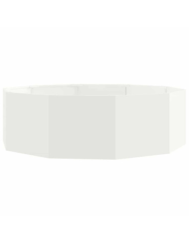 Fioriera Bianco 120 x 120 x 35 cm Acciaio