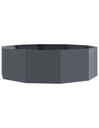 Fioriera Antracite 120 x 120 x 35 cm Acciaio