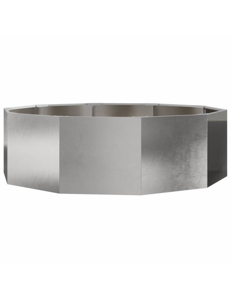 Fioriera Argento 120 x 120 x 35 cm Acciaio inossidabile