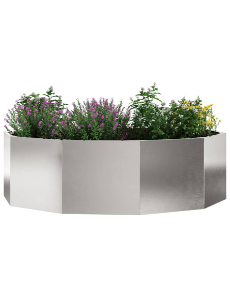 Fioriera Argento 120 x 120 x 35 cm Acciaio inossidabile