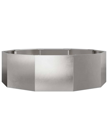 Fioriera Argento 120 x 120 x 35 cm Acciaio inossidabile