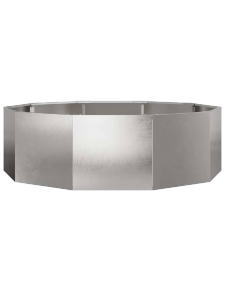 Fioriera Argento 120 x 120 x 35 cm Acciaio inossidabile