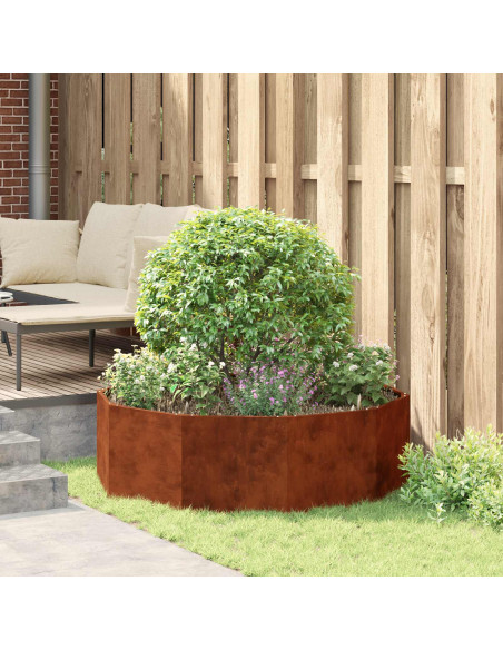 Fioriera Ruggine 120 x 120 x 35 cm
