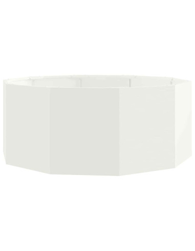 Fioriera Bianco 90 x 90 x 35 cm Acciaio