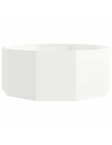 Fioriera Bianco 90 x 90 x 35 cm Acciaio