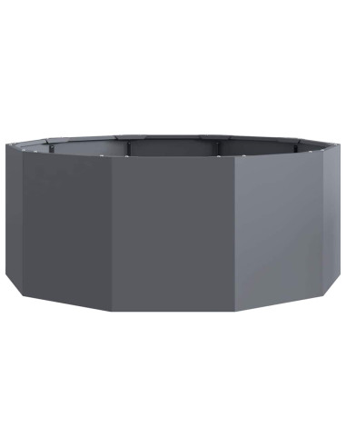 Fioriera Antracite 90 x 90 x 35 cm Acciaio